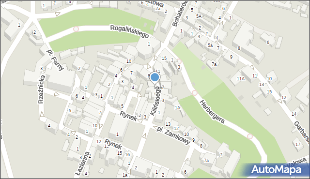 Wschowa, Kilińskiego Jana, płk., 6, mapa Wschowa