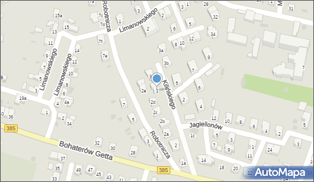 Ząbkowice Śląskie, Kilińskiego Jana, płk., 1, mapa Ząbkowice Śląskie