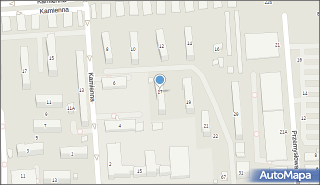 Zamość, Kilińskiego Jana, płk., 17, mapa Zamościa
