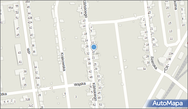 Zbąszynek, Kilińskiego Jana, płk., 19, mapa Zbąszynek