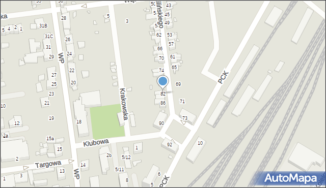 Zbąszynek, Kilińskiego Jana, płk., 82, mapa Zbąszynek