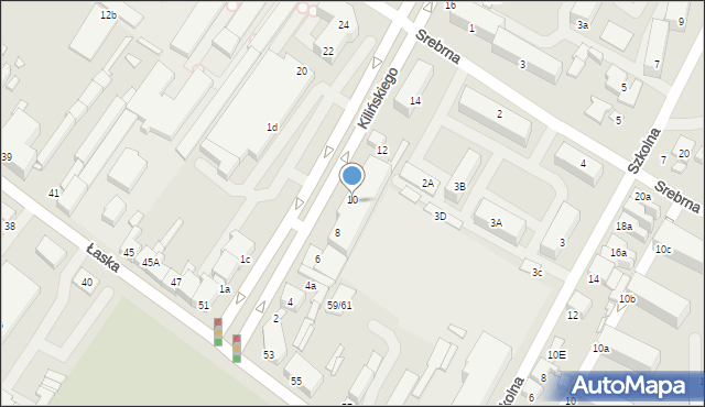Zduńska Wola, Kilińskiego Jana, płk., 10a, mapa Zduńska Wola