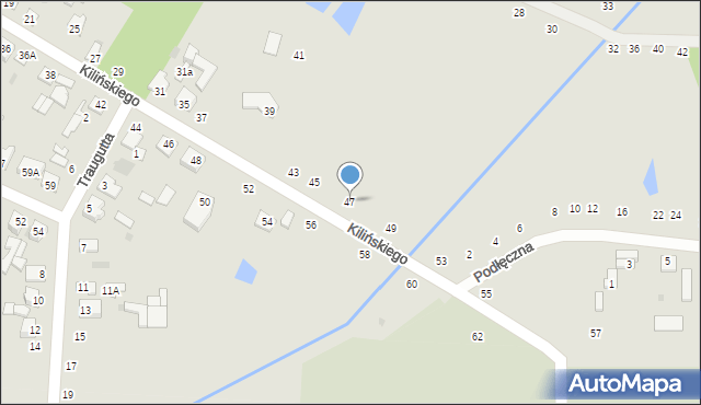 Zwoleń, Kilińskiego Jana, płk., 47, mapa Zwoleń