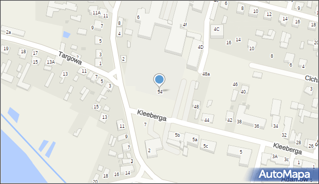 Adamów, Kleeberga Franciszka, gen., 54, mapa Adamów