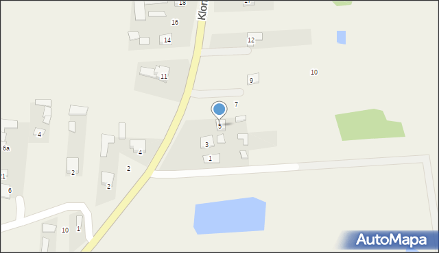 Aleksandrów, Klonowa, 5, mapa Aleksandrów
