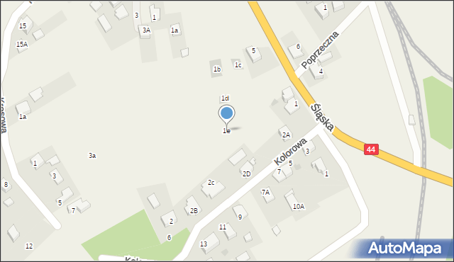 Babice, Klonowa, 1e, mapa Babice