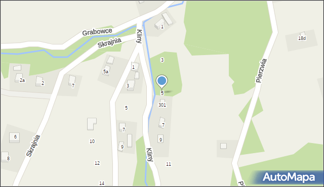 Barcice, Kliny, 5, mapa Barcice