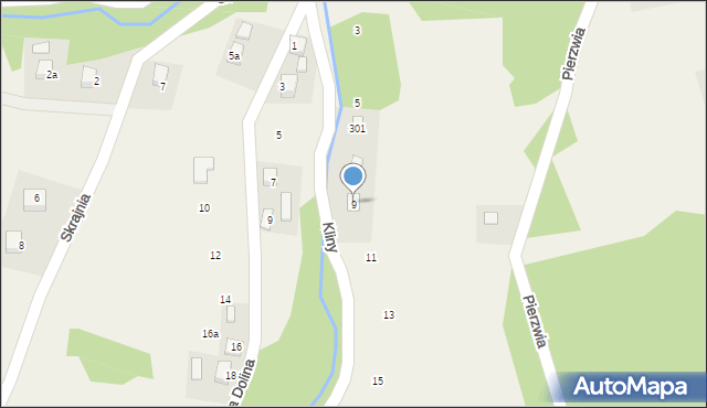 Barcice, Kliny, 9, mapa Barcice