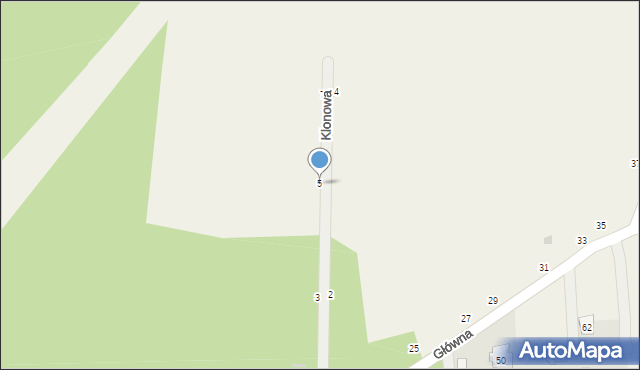 Barkowice Mokre, Klonowa, 5, mapa Barkowice Mokre