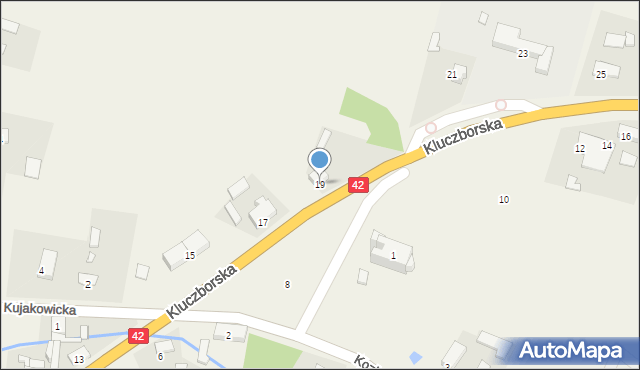 Biadacz, Kluczborska, 19, mapa Biadacz