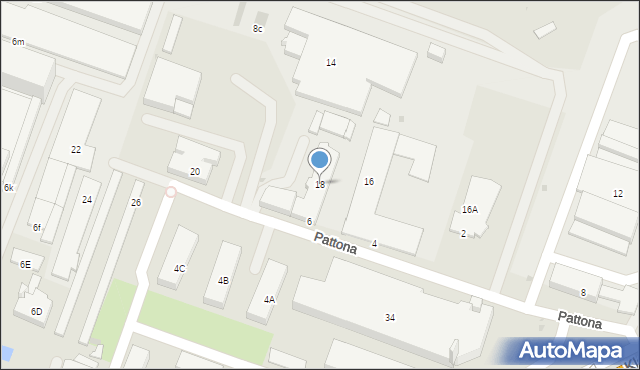 Białystok, Kleeberga Franciszka, gen., 18, mapa Białegostoku