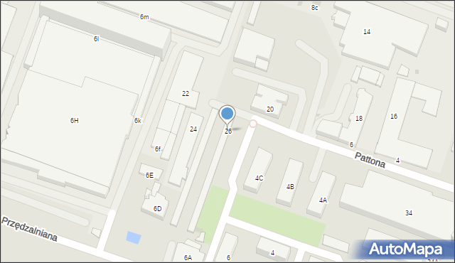 Białystok, Kleeberga Franciszka, gen., 26, mapa Białegostoku