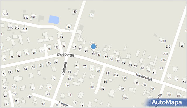 Bielsk Podlaski, Kleeberga Franciszka, 51, mapa Bielsk Podlaski