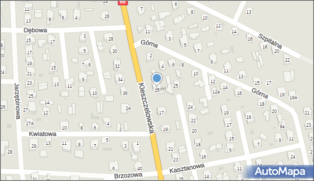 Bielsk Podlaski, Kleszczelowska, 15, mapa Bielsk Podlaski