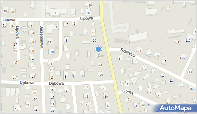 Bielsk Podlaski, Kleszczelowska, 22, mapa Bielsk Podlaski