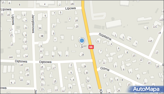 Bielsk Podlaski, Kleszczelowska, 24, mapa Bielsk Podlaski