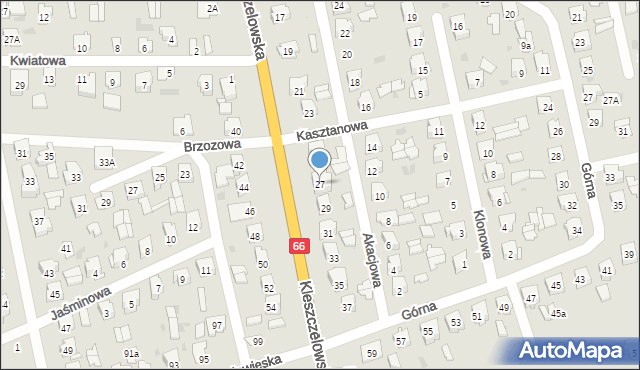 Bielsk Podlaski, Kleszczelowska, 27, mapa Bielsk Podlaski