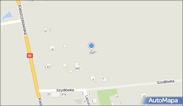 Bielsk Podlaski, Kleszczelowska, 61a, mapa Bielsk Podlaski