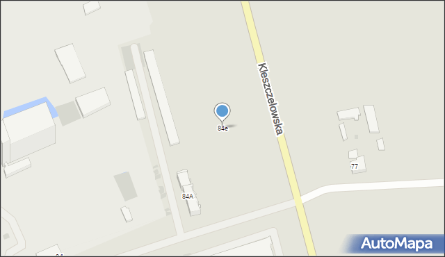 Bielsk Podlaski, Kleszczelowska, 84e, mapa Bielsk Podlaski