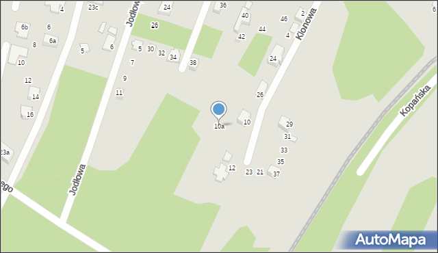 Bieruń, Klonowa, 10a, mapa Bieruń