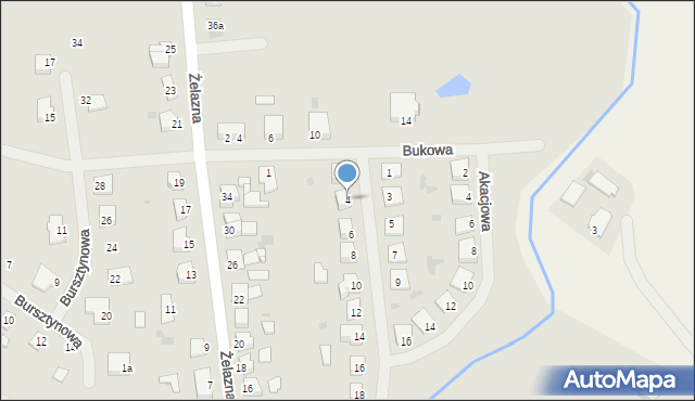 Biskupiec, Klonowa, 4, mapa Biskupiec