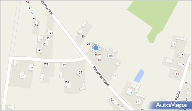 Bobrowniki, Kleszczowska, 20, mapa Bobrowniki