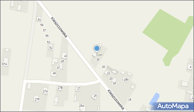 Bobrowniki, Kleszczowska, 34, mapa Bobrowniki