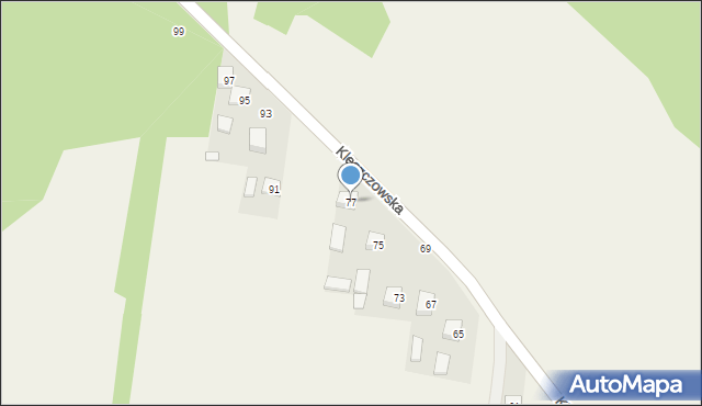 Bobrowniki, Kleszczowska, 77, mapa Bobrowniki