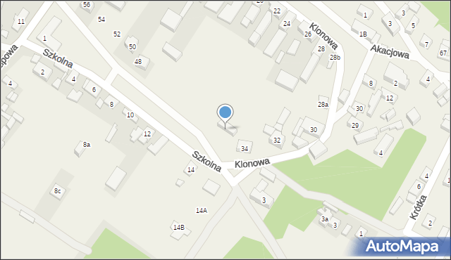 Bobrowniki, Klonowa, 36, mapa Bobrowniki
