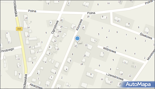 Borek Strzeliński, Klonowa, 12, mapa Borek Strzeliński