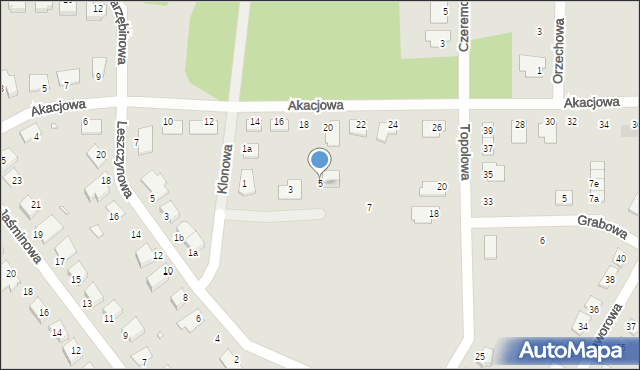 Brzeg Dolny, Klonowa, 5, mapa Brzeg Dolny