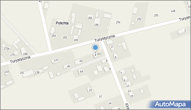 Chełmce, Klonowa, 4, mapa Chełmce