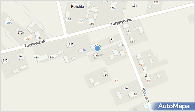 Chełmce, Klonowa, 6A, mapa Chełmce