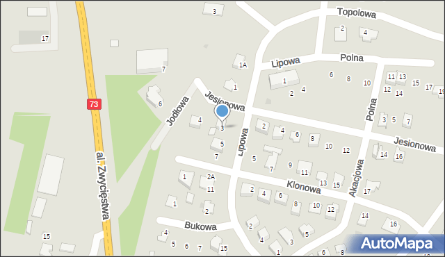 Chmielnik, Klonowa, 3, mapa Chmielnik