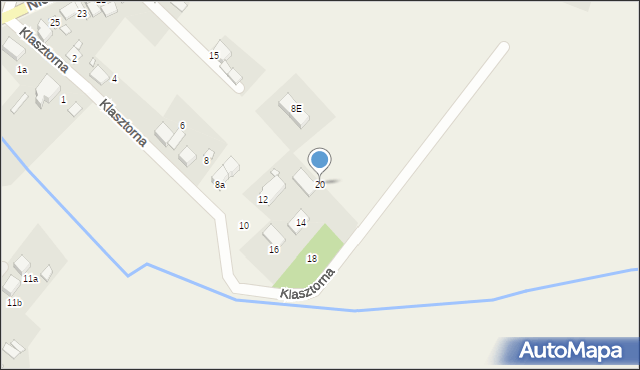 Chróścina, Klasztorna, 20, mapa Chróścina