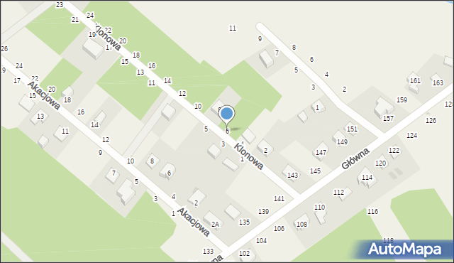 Chwałowice, Klonowa, 6, mapa Chwałowice