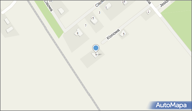 Czarnowiec, Klonowa, 7, mapa Czarnowiec