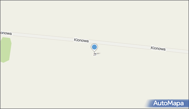 Czepino, Klonowa, 25, mapa Czepino