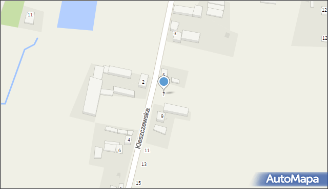 Czerlejno, Kleszczewska, 7, mapa Czerlejno