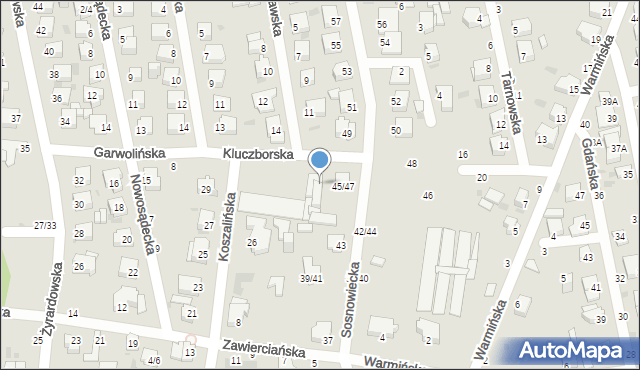 Częstochowa, Kluczborska, 16, mapa Częstochowy