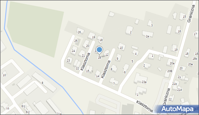 Dobra, Klasztorna, 16, mapa Dobra