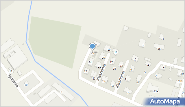 Dobra, Klasztorna, 25, mapa Dobra
