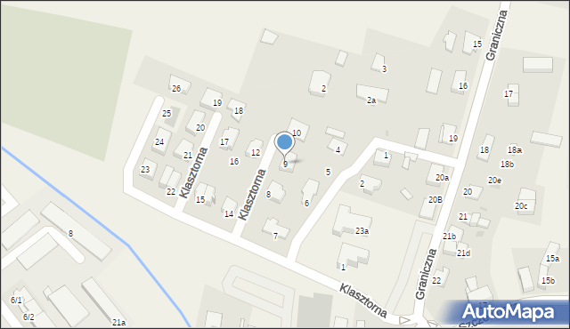 Dobra, Klasztorna, 9, mapa Dobra