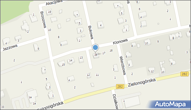 Droszków, Klonowa, 16, mapa Droszków