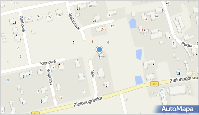 Droszków, Klonowa, 2, mapa Droszków