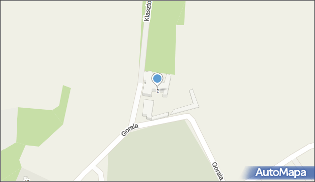 Dys, Klasztorna, 2, mapa Dys