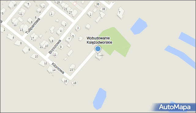 Działdowo, Klonowa, 24, mapa Działdowo