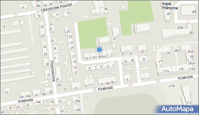 Elbląg, Klimuszki Andrzeja, ks., 6, mapa Elbląga