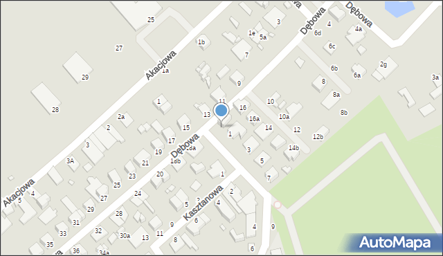 Elbląg, Klonowa, 1a, mapa Elbląga