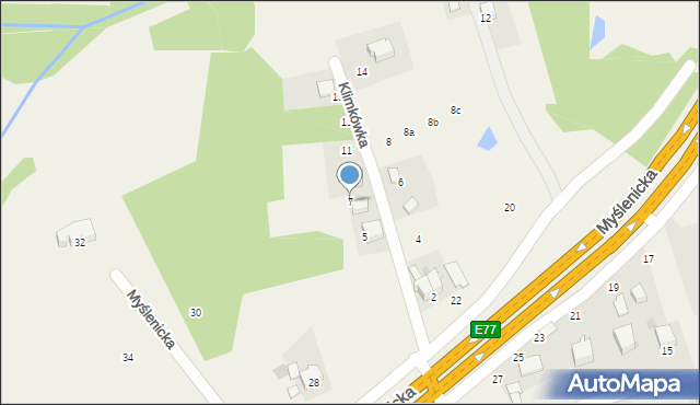 Gaj, Klimkówka, 7, mapa Gaj